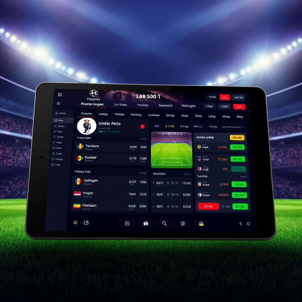 واجهة المراهنات الرياضية - الدوري الإنجليزي
